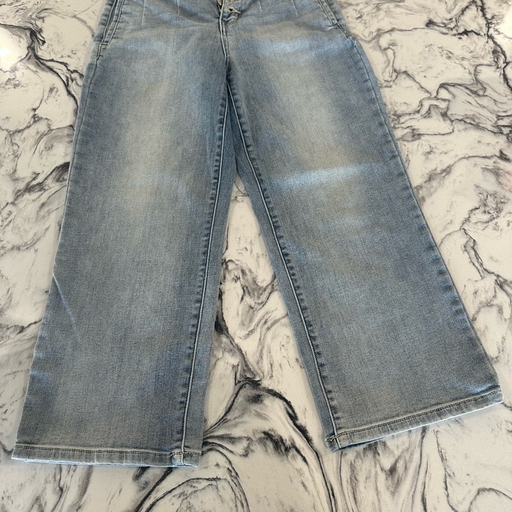 Judy Blue Cropped Wide Leg Classic Blue Women's Jeans